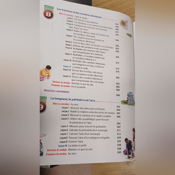 Grade 5 Math Learning School Book Chenelière Mathématiques (French) Hardcover - Picture 9 of 13